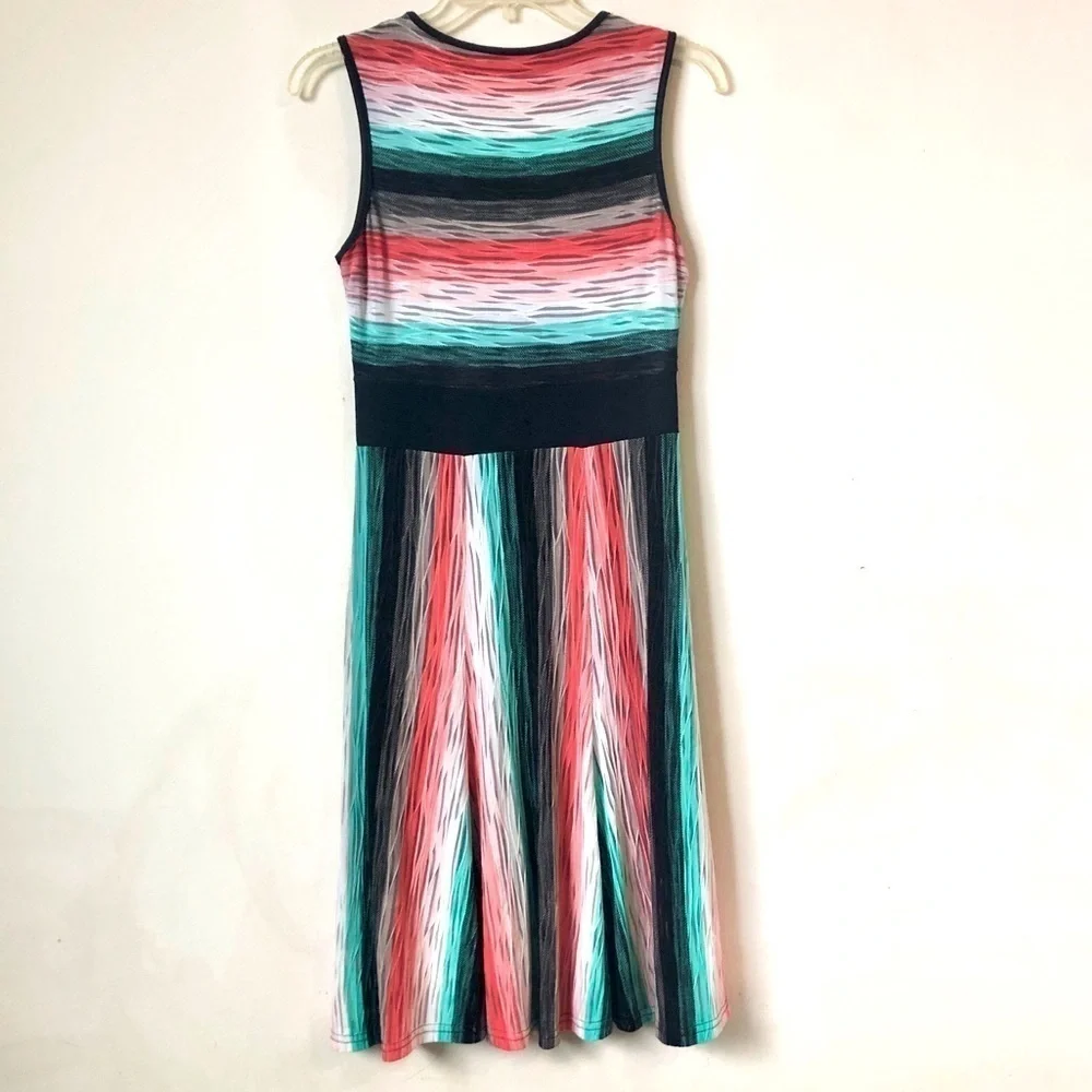 RUNWAY Dinh Ba Design Rainbow Textured Dress S - Picture 3 of 12